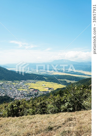 Nozawa Onsen Village seen from the view point Nozawa Onsen Village seen from the view point 38657931