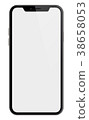 smartphone similar to iphone X with clipping path  38658053