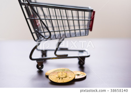Cart and Bitcoin 38658140