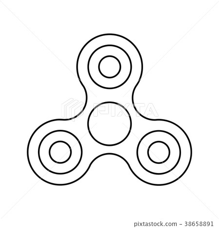 Contour symbol hand spinner 38658891