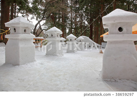 Mt. Kinutai Snow Lantern Festival Mt. Kinutai Snow Lantern Festival 38659297