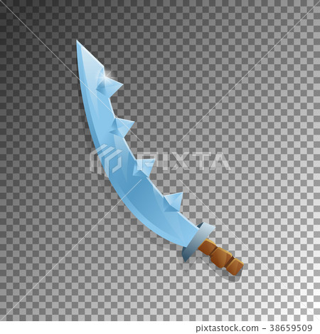 Cartoon sabre isolated game element - Stock Illustration [38659509] - PIXTA