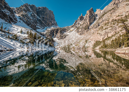 Emerald Lake, Rocky Mountains, Colorado, USA. Emerald Lake, Rocky Mountains, Colorado, USA. 38661175
