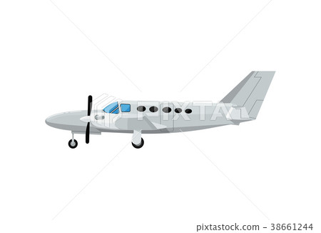 Private turbo propeller airplane isolated icon Private turbo propeller airplane isolated icon 38661244