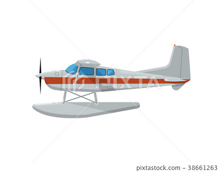 Classic propeller hydroplane isolated icon Classic propeller hydroplane isolated icon 38661263