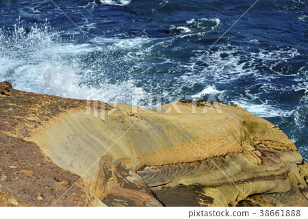 龜吼漁港,岩石,北海岸,臺灣,新北市,萬里區,海,水,海洋,海岸,海邊 38661888