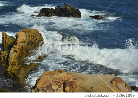 龜吼漁港,岩石,北海岸,臺灣,新北市,萬里區,海,水,海洋,海岸,海邊 38661899