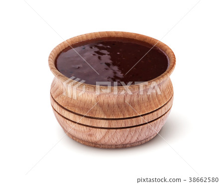 Cranberry sauce isolated on white background 38662580