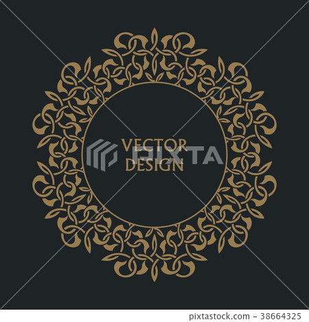 Circular baroque pattern Circular baroque pattern 38664325