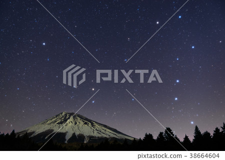 Mount Fuji and the Big Dipper Mount Fuji and the Big Dipper 38664604