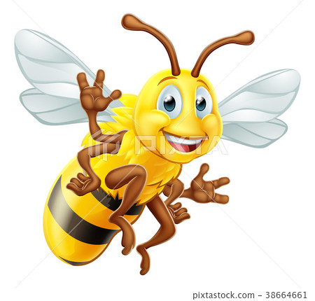 Honey Bee Cartoon Character 38664661