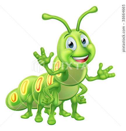 Caterpillar Cartoon Character 38664665