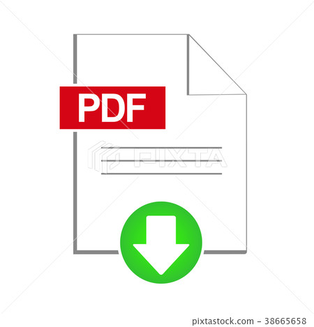 PDF Document Download Icon, Vector Illustration PDF Document Download Icon, Vector Illustration 38665658