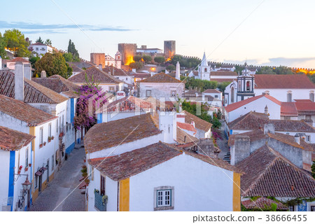Evening view of Obidos 38666455