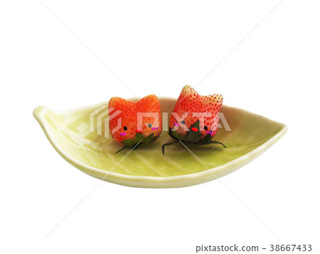 Strawberry Cat in Boat Strawberry Cat in Boat 38667433