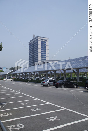 Heat-collecting panel, parking lot, Jeonbuk Metropolitan Government Office, Jeonju City, Jeonbuk Province 38668560