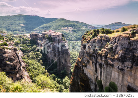 View of Meteora in Greece 38670253