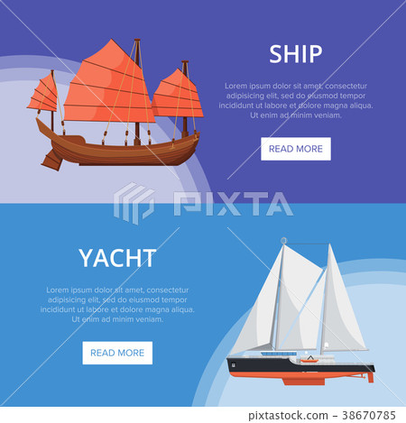 Sea yachts flyers with side view sailboats Sea yachts flyers with side view sailboats 38670785