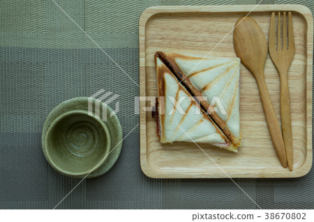 Sandwiches like on a wooden tray.. Sandwiches like on a wooden tray.. 38670802