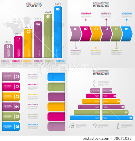 business timeline infographics design elements 38671022