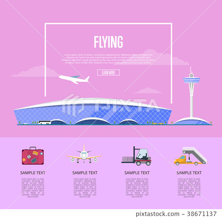 Worldwide flying concept for airline advertising 38671137