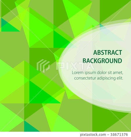 Geometric abstract green background with text area Geometric abstract green background with text area 38671376