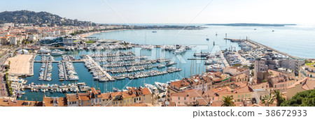 aerial view of Cannes France aerial view of Cannes France 38672933