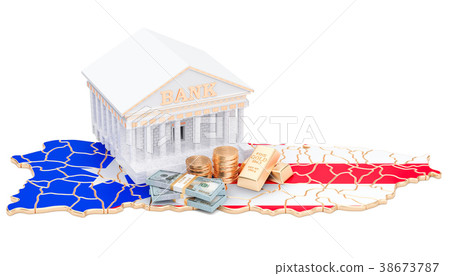 Banking system in Puerto Rico concept 38673787