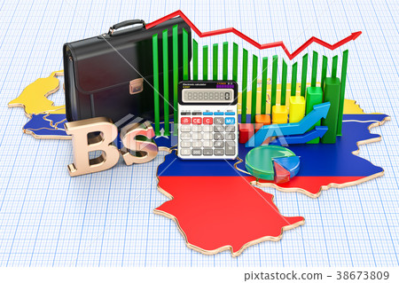 Banking system in Venezuela concept. 3D rendering Banking system in Venezuela concept. 3D rendering 38673809
