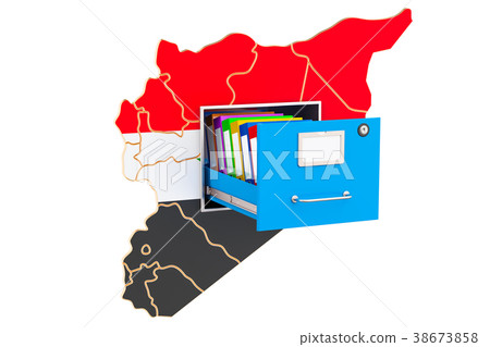 Syrian national database concept, 3D rendering Syrian national database concept, 3D rendering 38673858