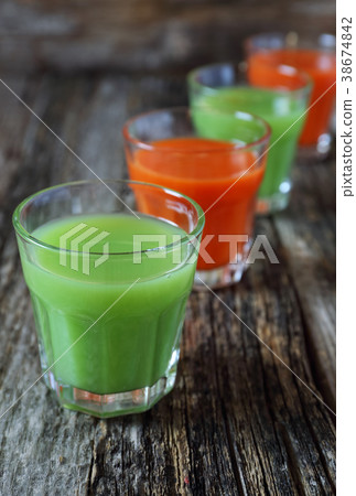 Carrot and cactus juices 38674842