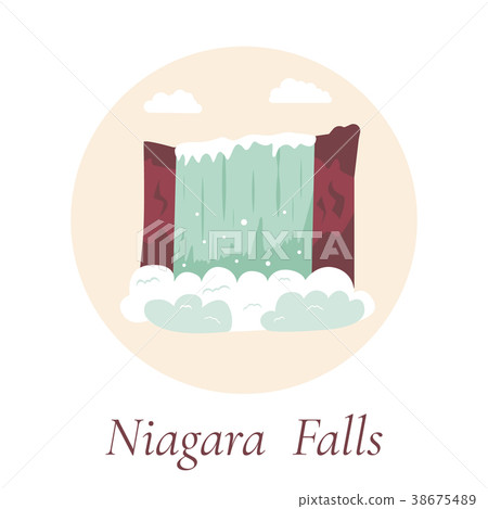 Niagara Falls. Natural landmark of Canada and USA 38675489