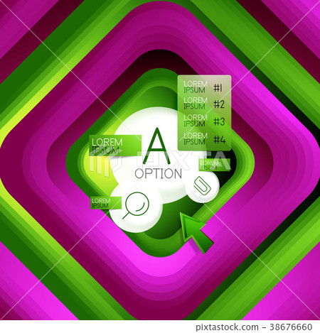 Rotating swirl square background, color rectangles Rotating swirl square background, color rectangles 38676660