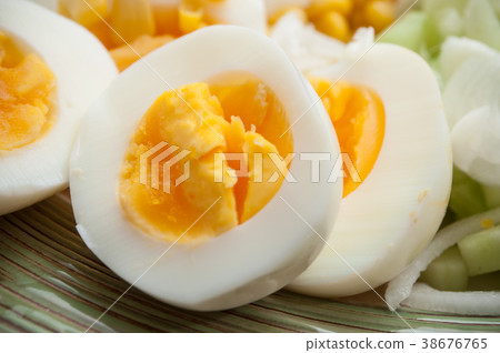 hard boiled eggs in a plate 38676765