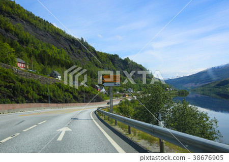 Lake landscape in Norway Lake landscape in Norway 38676905