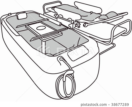 Medical care Machine bath Stretcher bath Bathtub 38677289