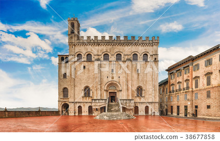 View of Palazzo dei Consoli, Gubbio, Italy 38677858