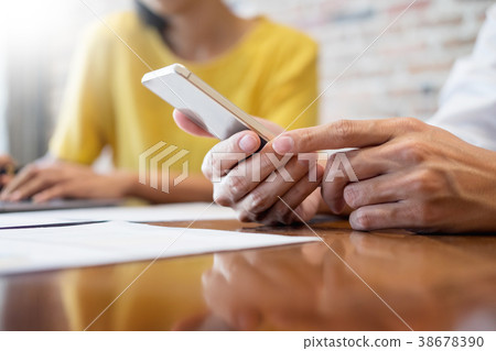 Creative Team job. young business man working with startup proje 38678390