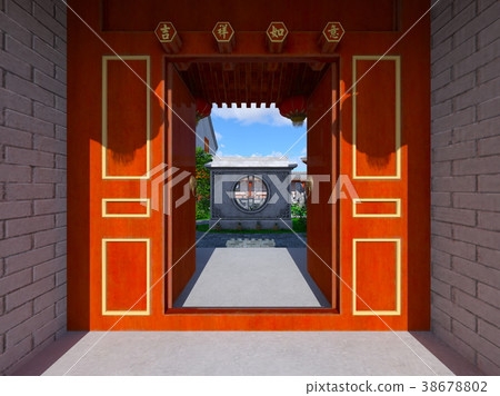 中國的房子和庭院 38678802