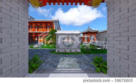 中國的房子和庭院 38678803