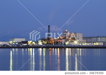 Dusk industrial waste disposal site 38679300