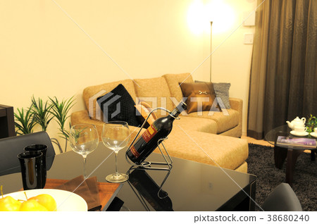 Living Room Night Living Room Night 38680240