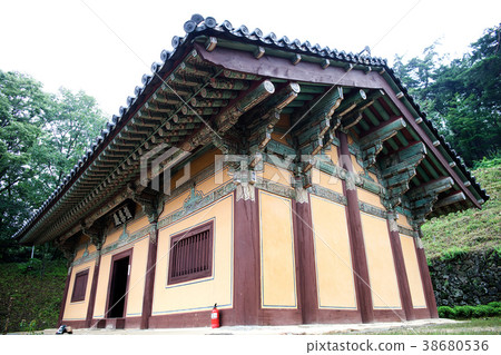 Pungjongsaek Paradise Exhibition (National Treasure No.15), Dungjeongsa Temple, Andong City, Gyeongbuk 38680536