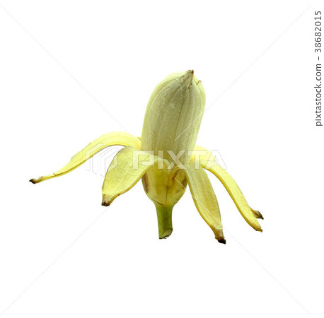 Banana on white background with clipping path 38682015