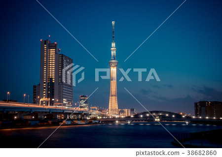 Tokyo Sky Tree Pyeongchang Olympic Gold Medal Winning Blessed Light Up Tokyo Sky Tree Pyeongchang Olympic Gold Medal Winning Blessed Light Up 38682860