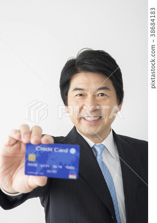 顯示信用卡的中間商人 38684183