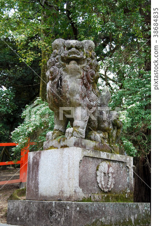 Guardian lion of Kasuga Taisha Shrine 38684835
