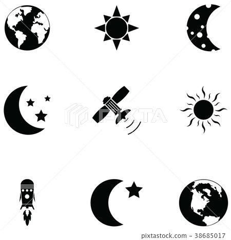 space icon set space icon set 38685017