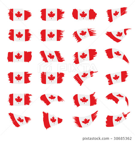 Canada flag, vector illustration 38685362