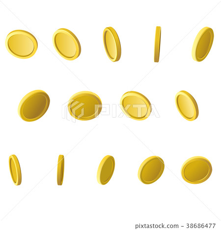 Coin Rotate Sprite Sheet 38686477